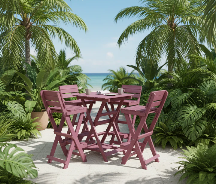 4 Key West Bar Chairs + 1 Patagonia Bar Table