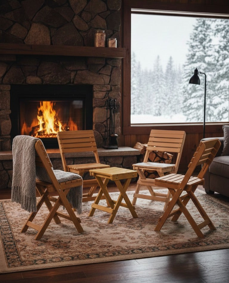 4 Las Cabos Bistro Chairs + 1 San Juan Bistro Table